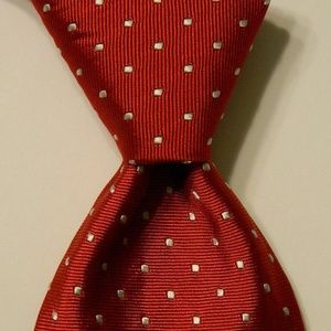 346 BROOKS BROTHERS Silk Necktie POLKA DOT Red EUC